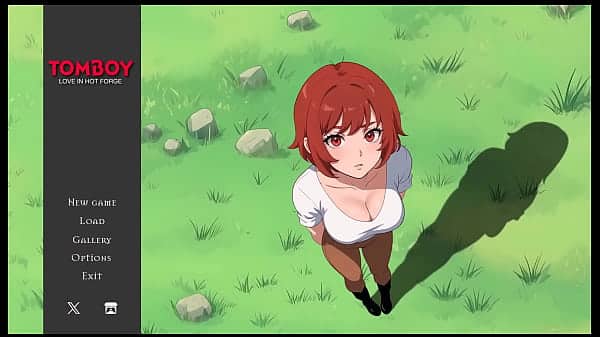 Tomboy Love in Hot Forge [ Hentai Game ] Ep.1 she is masturbating while thinking of you !