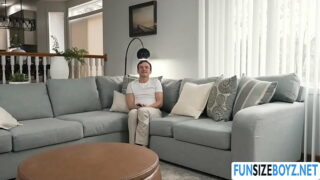 Waiting on the couch to get analed by old big cock