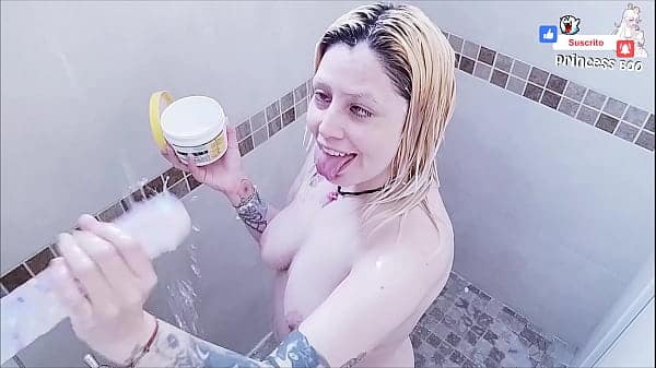 ༄ ↶ೃ˚. Diversión en la ducha con juguete XXL  ↷ ˊ-
