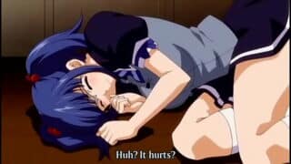 Hentai tied up bf watches gf get fucked