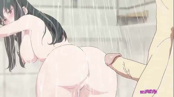 Young girl can’t resist the young man’s big cock and the two end up fucking in the bathroom | hentai porn
