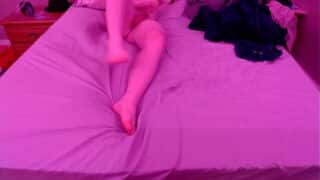 Femboy watching porn while playing with themselves