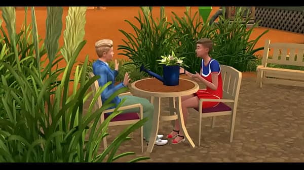 Johnny Zest is on his terrace enjoying this girl