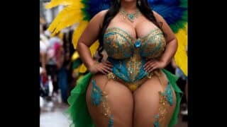 Brazilian BBW animation preview 1 (AI generated)
