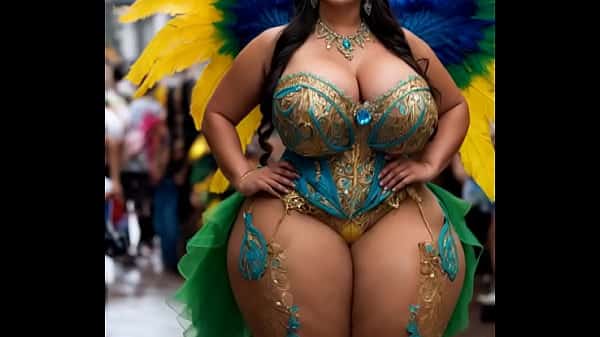 Brazilian BBW animation preview 1 (AI generated)