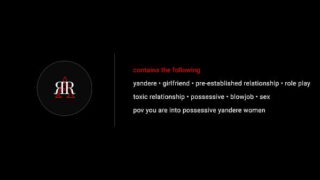 F4M | Audio Roleplay | Your Yandere Girlfriend LOVES You