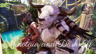 Minotaur and Dark Elf chill together – Wild Sin