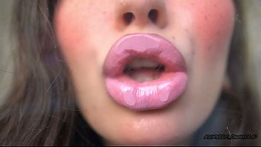 Naughty step-mommy pink kiss and intimate creamy lips