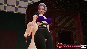 Sexy Anime Girl Bai Yi Rule34 Animation: Thighjob Fetish in Black Leggings, POV Legs-Up Missionary Fuck with Moans, Lifting Tied Fuck Creampie