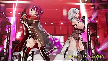 noVR mmd Towa Dance 3d hololive Hentai