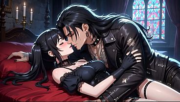 Demure Gothic Girl with Rock Star – Part 3 Hentai