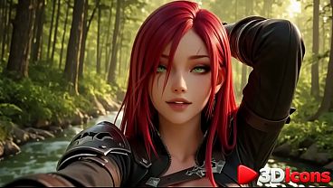 Katarina was caught in the woods and decided to let him fuck her to lull him into a false sense of security [AI]